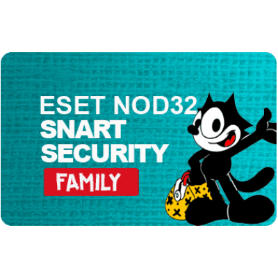 Ключ ESET NOD32 Smart Security FAMILY 3 ПК продление